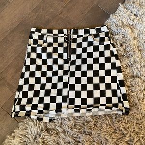 Checkerboard skirt